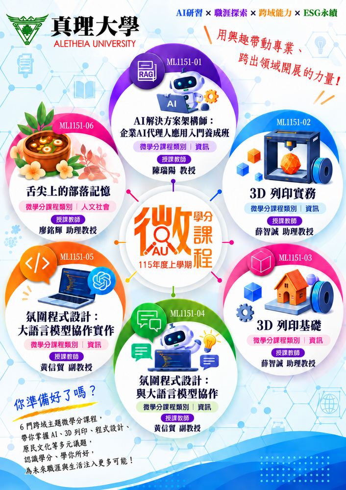 115學年度微學分課程開始報名圖片