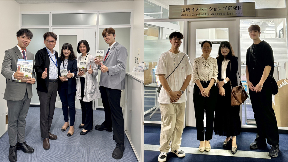 本校師生與西村訓弘教授(左2)、臧黎清教授(右三)合影圖片